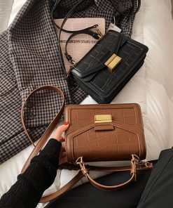 ショルダーバッグ | クロコ型押し 韓国風