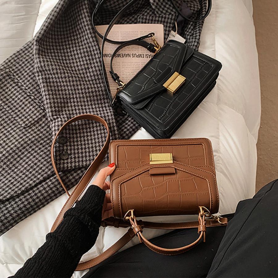 ショルダーバッグ | クロコ型押し 韓国風
