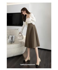 スカート | ロング秋 冬 レディース ボトムス ロング ゆったり Aライン秋 冬 春 キレイめ 着痩せ 2022新作 通勤 通学 細見え 高見え 40代 50代 20代 30代