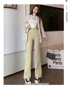 チノ・テーパード・ジョガー・スキニーパン | ロングパンツ レディース きれいめ ストレート ハイウエスト パンタロン フレアパンツ ボトムス 女性 美脚 脚長 リクルート 就職 カジュアル 裏起毛 送料無料