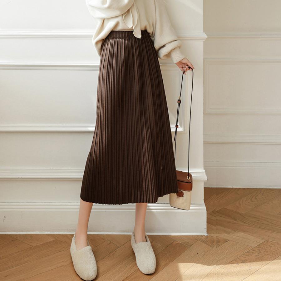 ロングスカート | タイトスカート プリーツスカート 韓国風