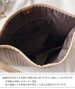 トートバッグ | プリーツ エコレザー 韓国