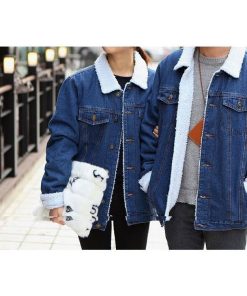 コート アウター | 短納期デニムコート ペアルック ボアコート ペアコート カップル 裏ボア トップス レディース あったか 大きいサイズ ジージャン 厚手 防寒 裏起毛 メンズ