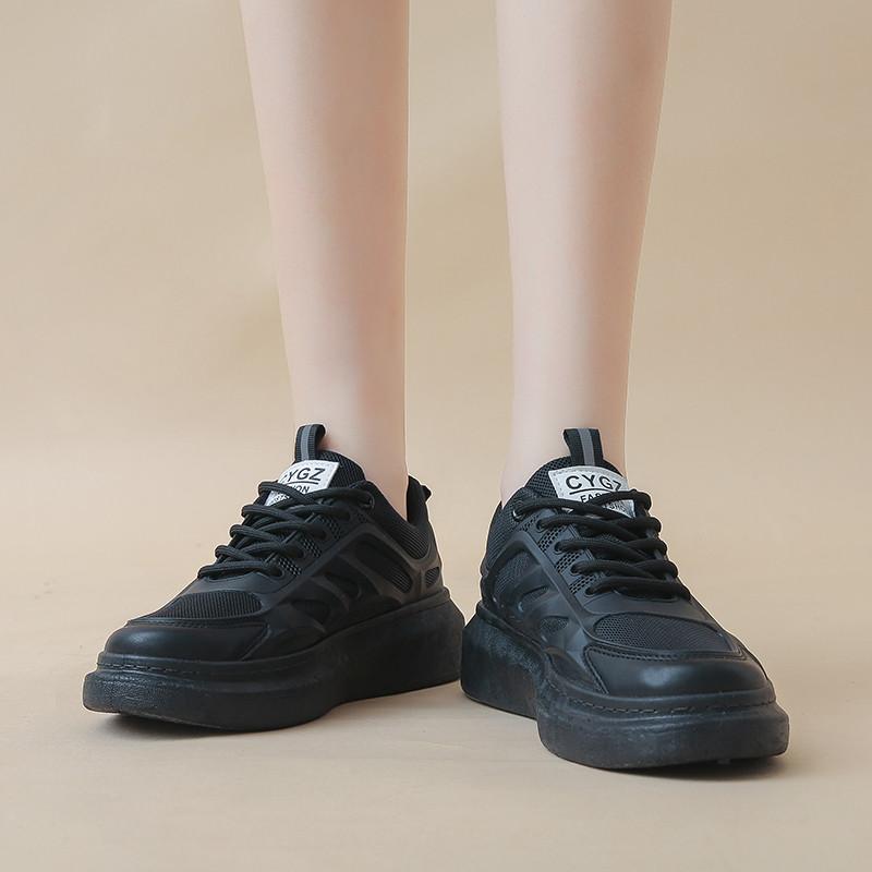 スニーカー | レディースシューズ レースアップ ローカット 厚底靴 履きやすい カジュアルシューズ フラットシューズ ローカットシューズ