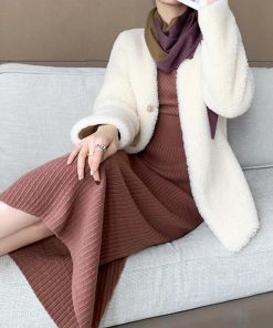 ワンピース | カシュクールニット韓国風