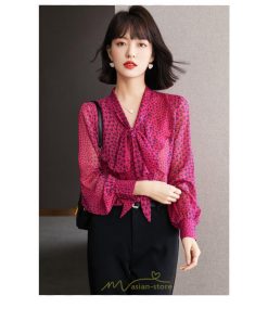 シャツ・ブラウス | シャツ ブラウス 春 秋 シフォン レディース 長袖 フォーマル トップス 50代 40代 30代 20代 おしゃれ キレイめ 着痩せ 可愛い お出かけ 上品 オシャレ