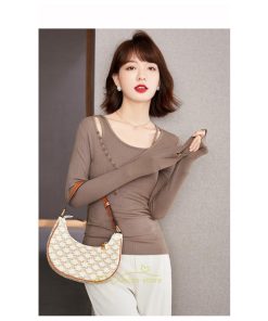 シャツ・ブラウス | ブラウス Tシャツ レディース 長袖 細身 フォーマル オフィス タイト きれいめ 春夏秋 トップス 送料無料 SNS映え 可愛い 着痩せ おしゃれ