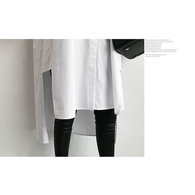 シャツ・ブラウス | ワンピース 秋服 レディース 長袖ワンピース シャツワンピース ロングシャツ ゆったり ブラウスシャツ 通学通勤 20代30代 40代50代 無地 トップス