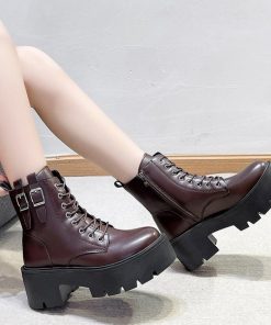 ショートブーツ | レースアップショートブーツストームブーツ