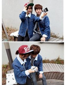 コート アウター | 短納期デニムコート ペアルック ボアコート ペアコート カップル 裏ボア トップス レディース あったか 大きいサイズ ジージャン 厚手 防寒 裏起毛 メンズ