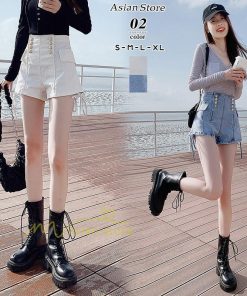 ショートパンツ | ゆったり Aライン デニム デニムパンツ ショートデニム ショーパン 短パン ショート丈 膝上 カジュアル 通勤通学 上品 20代30代40代 お出かけ