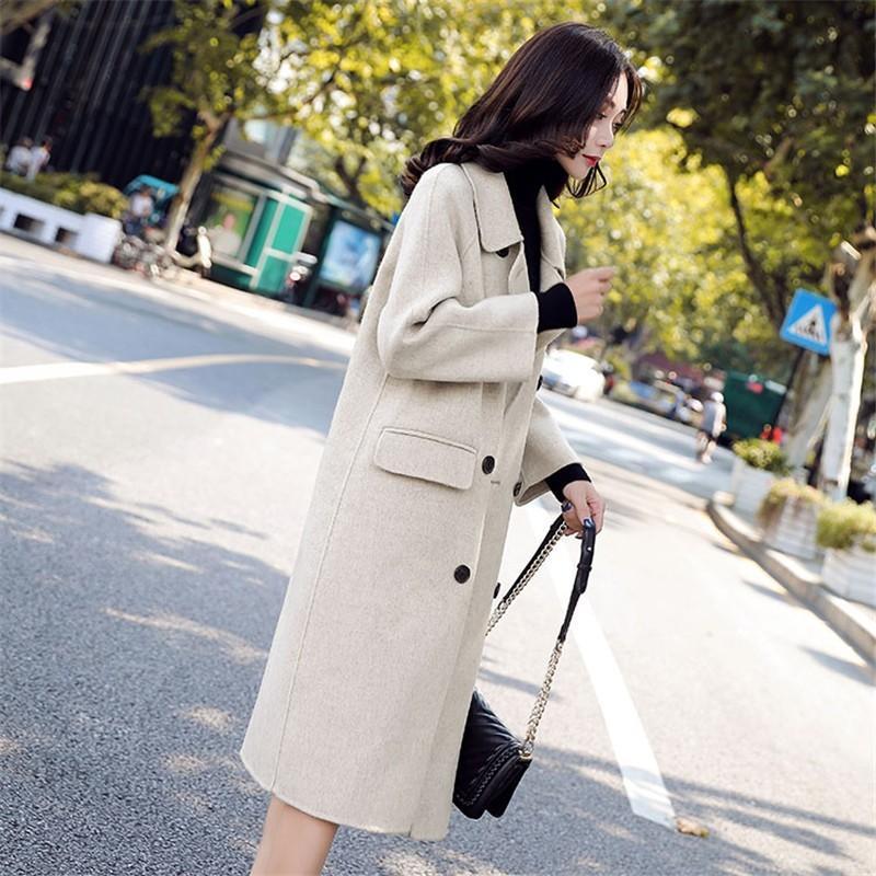 チェスターコート | アウター コート フロントボタン 九分丈袖 スリム型 ポケット キルティング裏地 暖かい 秋冬 膝丈 ミモレ丈 ツイード 大人 30代 無地