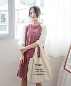 トートバッグ | ロゴキャンバスバッグ ホワイト 布 帆布 可愛い レディースa4キャンバス大容量 軽量 エコバッグ