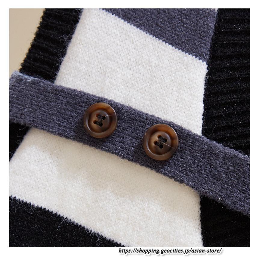 ベスト | ニットレディース トップス Vネック タンクトップ ノースリーブ 袖なし インナー ニット レイヤード風 20代30代 重ね着風 セーター 女ニット