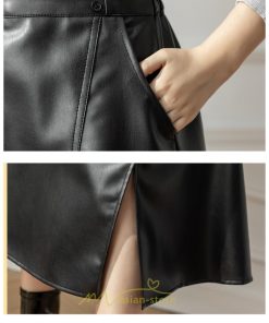 スカート | ロング秋冬 レディース フレア Aライン スリット 上品 フェミニン レザーかっこいい 通勤 OL キレイめ オフィス カジュアル