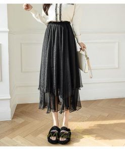 スカート | ロングレディース お花見 レディース チュール体型カバー おしゃれ 無地 可愛い カジュアル 30代 40代 20代 50代 韓国風