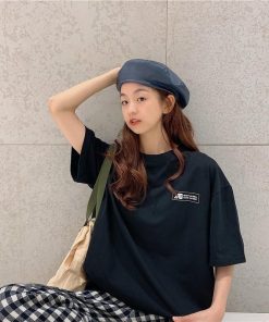 ｔシャツ・カットソー | ロングTシャツ 大きいサイズTシャツ ビッグTシャツ レディーストップス ゆったりTシャツ 可愛い コットン上着 2020春夏 黒 3色 カジュアル おしゃれ