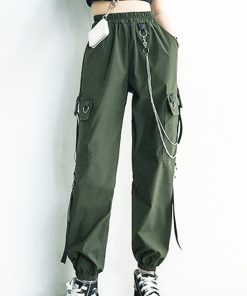 サルエルパンツ | カーゴパンツ チェーン付き ボトムス