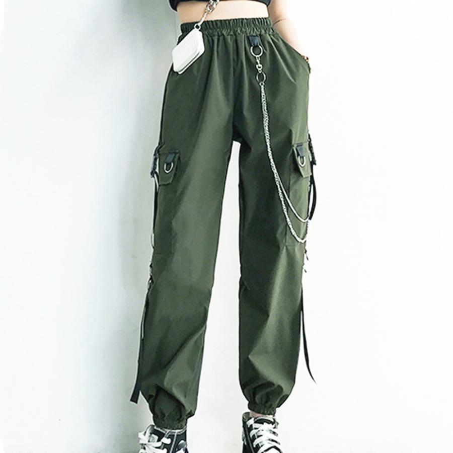 サルエルパンツ | カーゴパンツ チェーン付き ボトムス