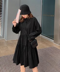 オールインワン | シャツワンピース レディース ワイドフリル