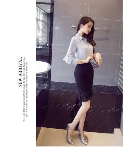 スカート | タイトマーメイドハイウエスト セクシーヒップアップ 膝丈無地 黒 オフィス 30代40代 50代 フォーマル