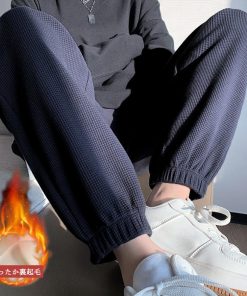 サルエルパンツ | ワッフル生地 スウェットパンツ 裏起毛