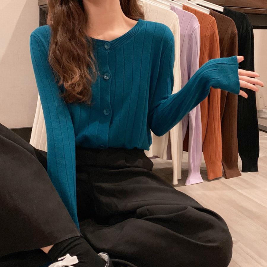 カーディガン | ニットリブニット 羽織り