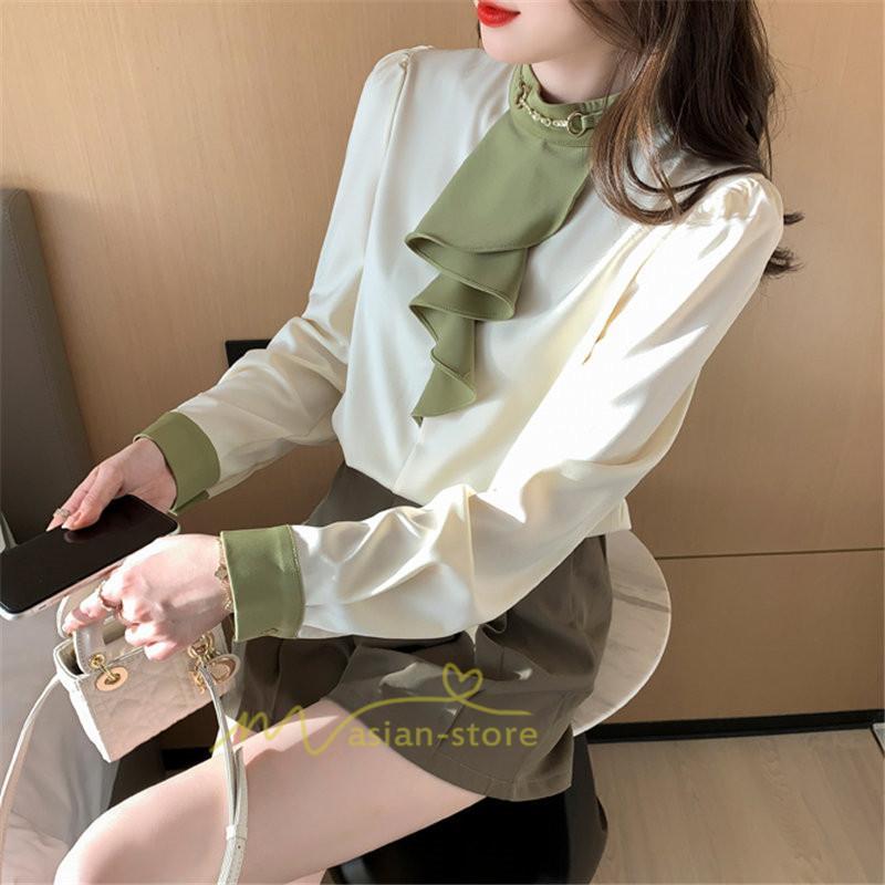 シャツ・ブラウス | ブラウス レディース 長袖 ブラウスシャツ ボウタイ フォーマル チュニック 大人 春 夏 春夏 フォーマル スーツ トップス 20代 30代 2022作 OL 高級感 母 ママ
