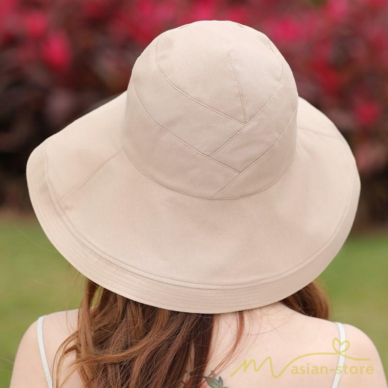 レディース | 帽子 春 夏 Uv 遮光 折りたたみ 大きいサイズ UVカット帽子 ひも つば広 頭 大きい 洗える 母の日 自転車 日焼け対策 遮光 小顔 熱中症 紫外線対策