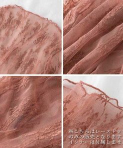 シャツ・ブラウス | トップス レディース チュール ハイネック 長袖 レース レースインナー トップス シースルー