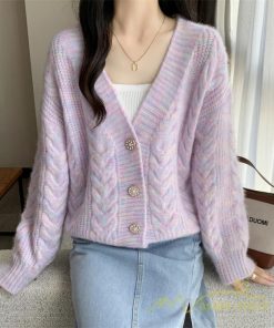 カーディガン | 2022秋冬ニットアウター レディース ニットニット セーター 長袖 羽織り フロントボタン 可愛い トップス 通学通勤 20代40代