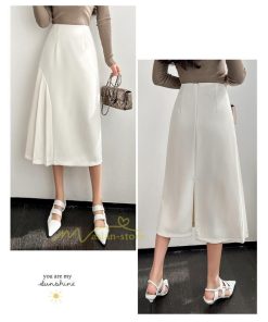スカート | プリーツロング 春 夏 秋 マキシ ハイウエスト 着回し 20代30代40代 通勤通学 お出かけ エレガント カジュアル フェミニン 着痩せ オフィス