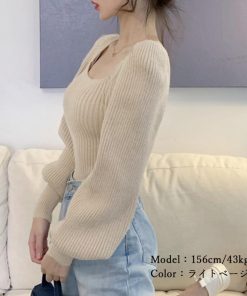 ニット・セーター | ニットトップス パフスリーブ レディース