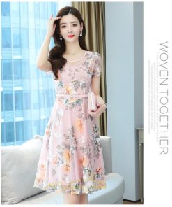 マキシ | ワンピース レディース 夏 半袖 シフォンワンピース 体型カバー 着痩せ 韓国風 30代 40代 通勤 OL デート お出かけ 新作 ショピング キレイめ 2022 おしゃれ