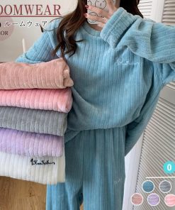インナー・ルームウェア | フリースパジャマ上下セットレディース