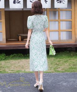 ミディアム | サマーワンピース レディース 着痩せ 半袖 花柄 ワンピース バックファスナー ワンピース 膝丈 ミディアムワンピース 上品 通勤通学 30代 上品 40代 お出かけ