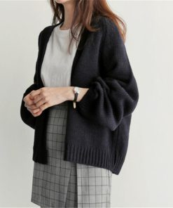 カーディガン | ニットレディース ショート丈 セーター 羽織り 可愛い 長袖 秋物 アウター 20代40代 通学通勤 秋冬服 トップス 無地