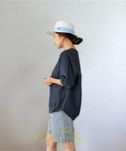 シャツ・ブラウス | ブラウス トップス ｔシャツ 半袖 体型カバー レディース シャツ 20代 30代 40代 ママ 50代 60代 大人 無地 ファッション 夏服 新作 2022 綿麻 ゆったり 丸首