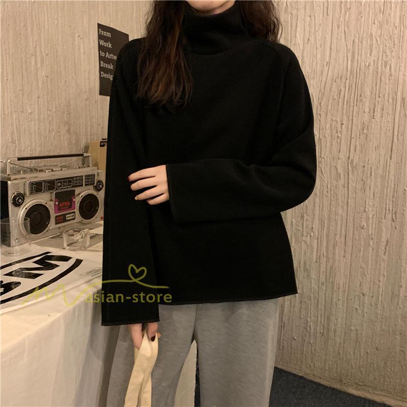 パーカー | トレーナー レディース 厚手 秋冬 コーデ 無地 ハイネック トルネック 長袖 着回し 裏起毛 暖かい 可愛い フリーサイズ ゆったり 7色 プルオーバー カジュアル