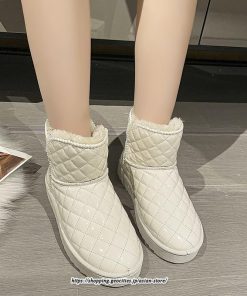 ブーツ | ムートンレディース 靴 スノーシューズ ショート裏ボア 裏起毛 秋冬 防寒 シューズ あったか 歩きやすい 20代30代40代50代