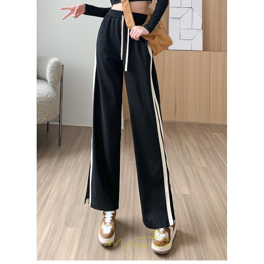 チノ・テーパード・ジョガー・スキニーパン | スウェットパンツ レディース コーデ ボトムス ワイドパンツ 美脚 ハイウェスト スリム 着痩せ ロング 送料無料 サイドライン お出かけ 部屋着 美脚 脚長