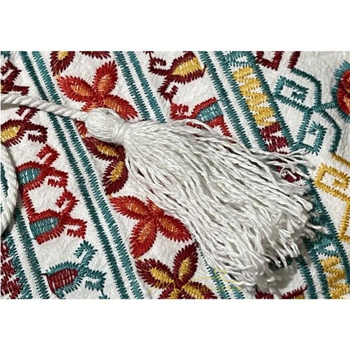 マキシ | ワンピース 長袖 ハイウエスト 綿麻 コットン リネン ロング ロング丈 Aライン ワンピ レディース 着痩せ 体型カバー 丸首 白 黄色 赤 通勤 Vネック 刺繍