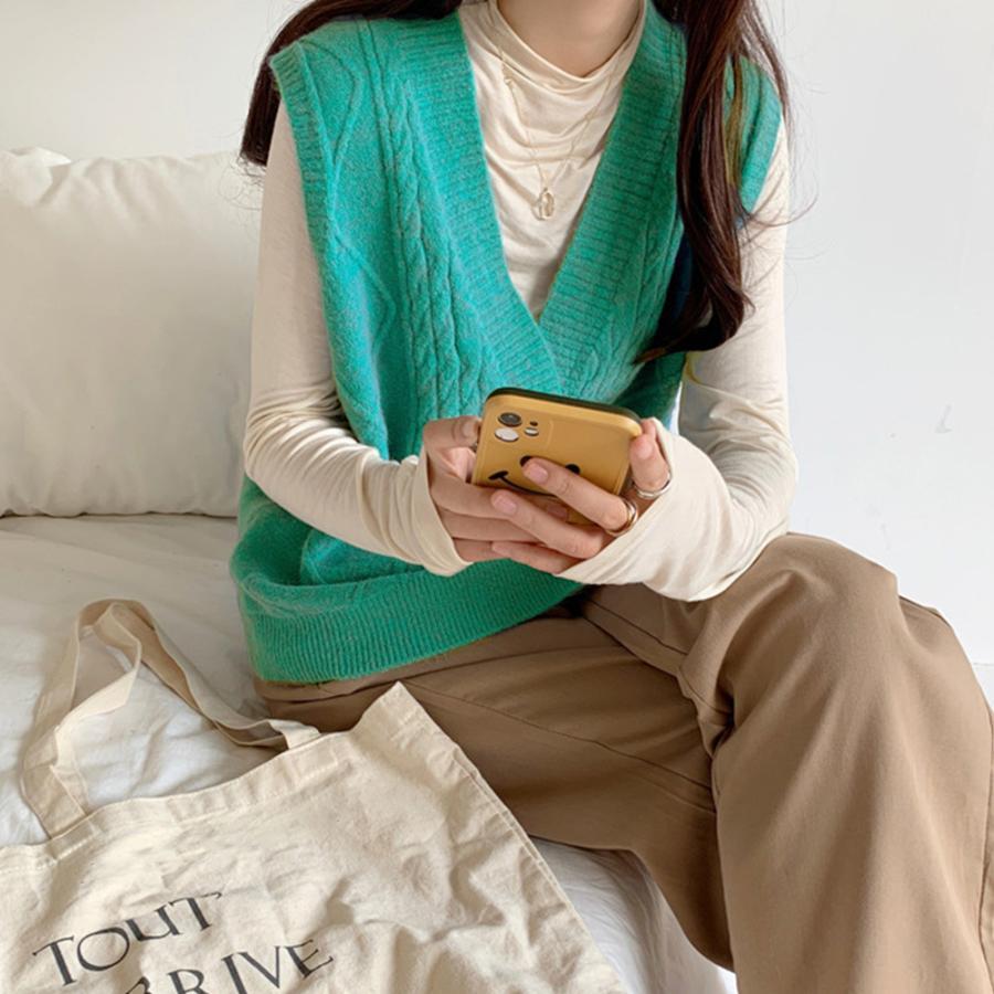 ニット・セーター | Vネック ニットベスト レディース春秋冬