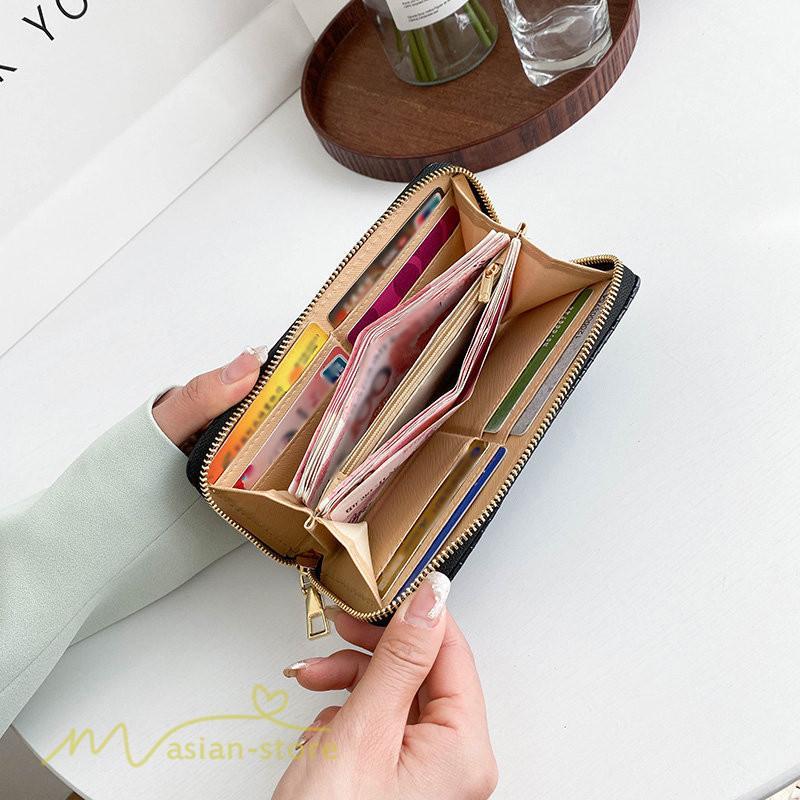 さいふ バッグ | レディース 長財布 レディース ウォレット 財布 さいふ 大容量 シンプル 緑 黒 白 プレゼント ロングウォレット 人気 使いやすい 20代 札入れ 40代 30代