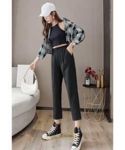 チノ・テーパード・ジョガー・スキニーパン | テーパードパンツ レディース ボトムス パンツ 麻綿風 チノパン 涼しい 接触冷感 ウエストゴム 夏パンツ 九分丈 春夏秋 可愛い 20代30代 無地 スリム 40代 大人