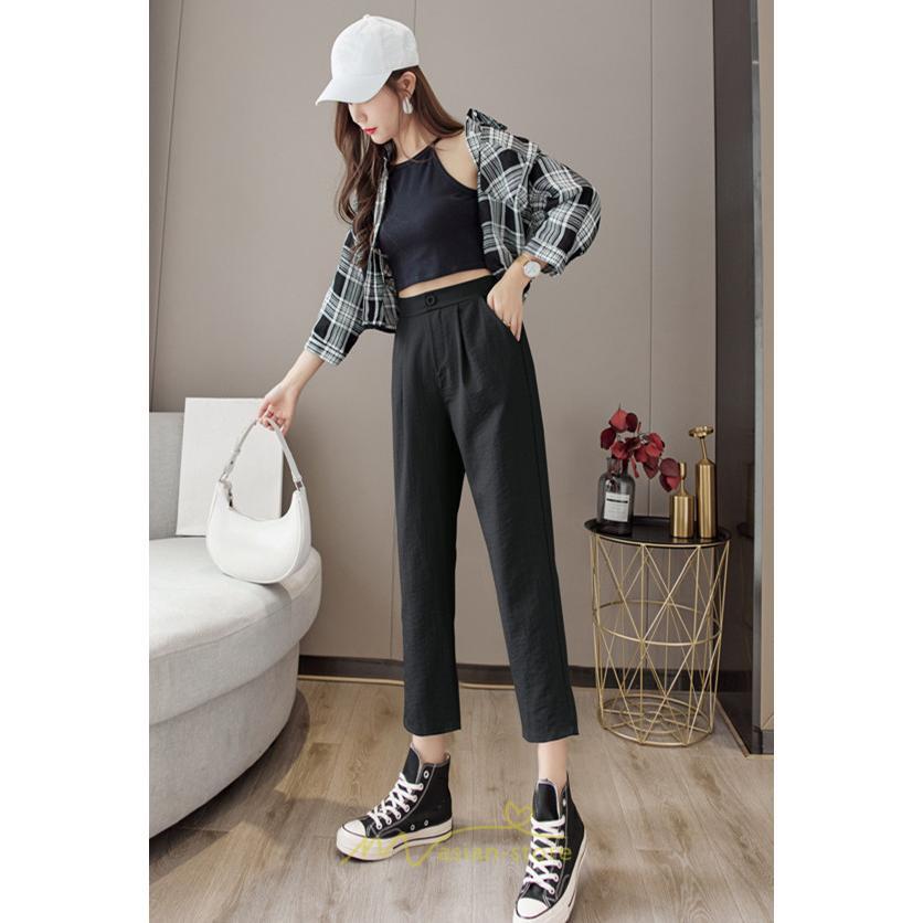 チノ・テーパード・ジョガー・スキニーパン | テーパードパンツ レディース ボトムス パンツ 麻綿風 チノパン 涼しい 接触冷感 ウエストゴム 夏パンツ 九分丈 春夏秋 可愛い 20代30代 無地 スリム 40代 大人