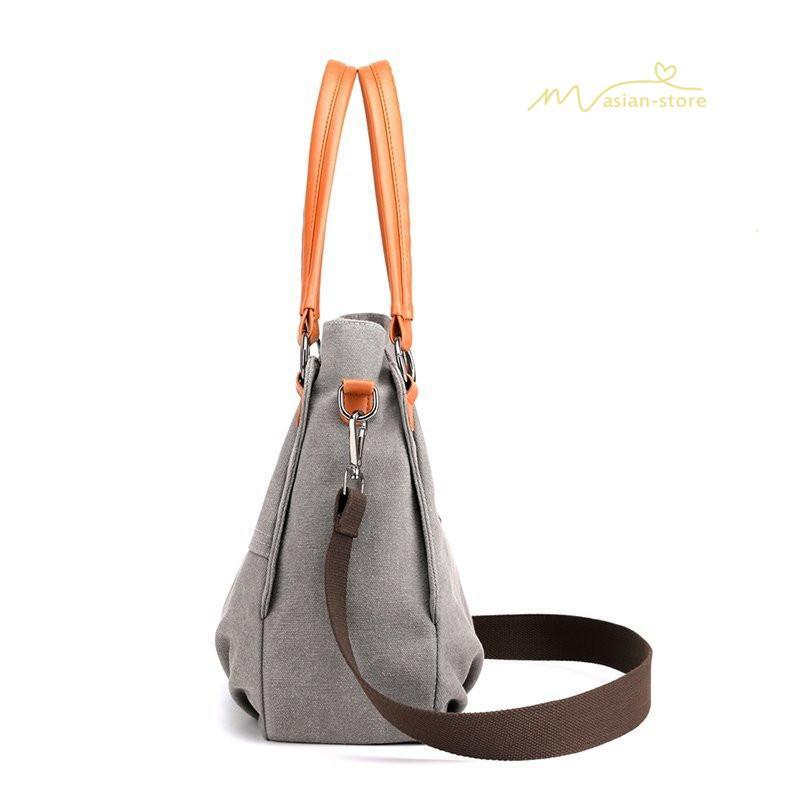 女性用バッグ | トートバッグ レディース ショルダーバック 大きめ ママバッグ 多収納 鞄 肩掛け 多機能バッグ 手提げかばん キャンパス ズック 斜めがけ 帆布 大容量