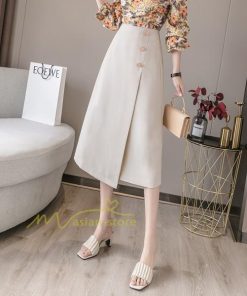 スカート | ボトムス ロング ロングフロントスリット 春 夏 秋 冬 体系カバー Aライン 20代30代40代 通勤通学 カジュアル 無地人気 着痩せ レトロ風 2022
