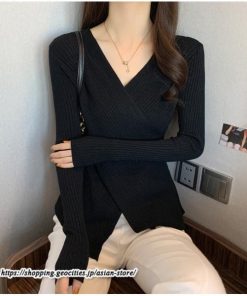 ニット・セーター | カットソー ニット レディース リブニット 長袖 秋冬 春 トップス スリム ストレッチ インナー 無地 着痩せ 通学通勤 長袖カットソー 長袖ニット プルオーバー