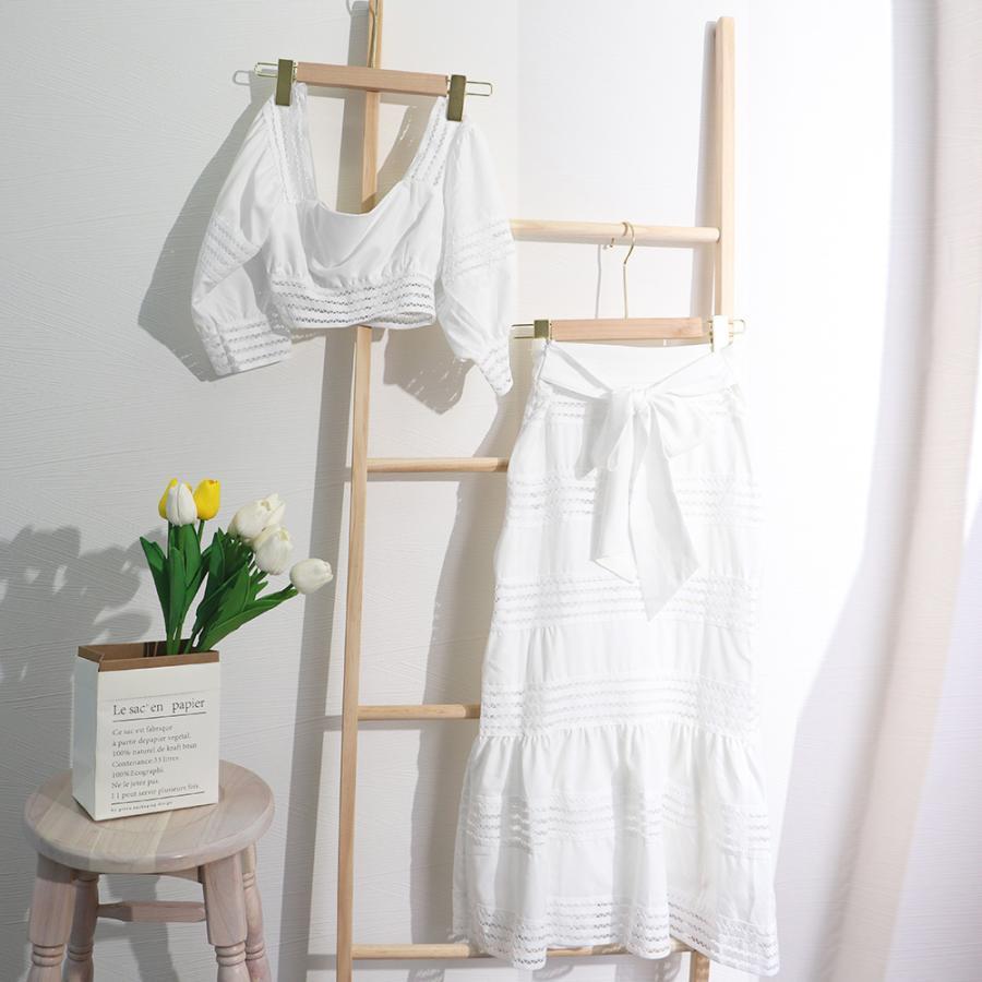 セットアップ | レディース スカート 白韓国